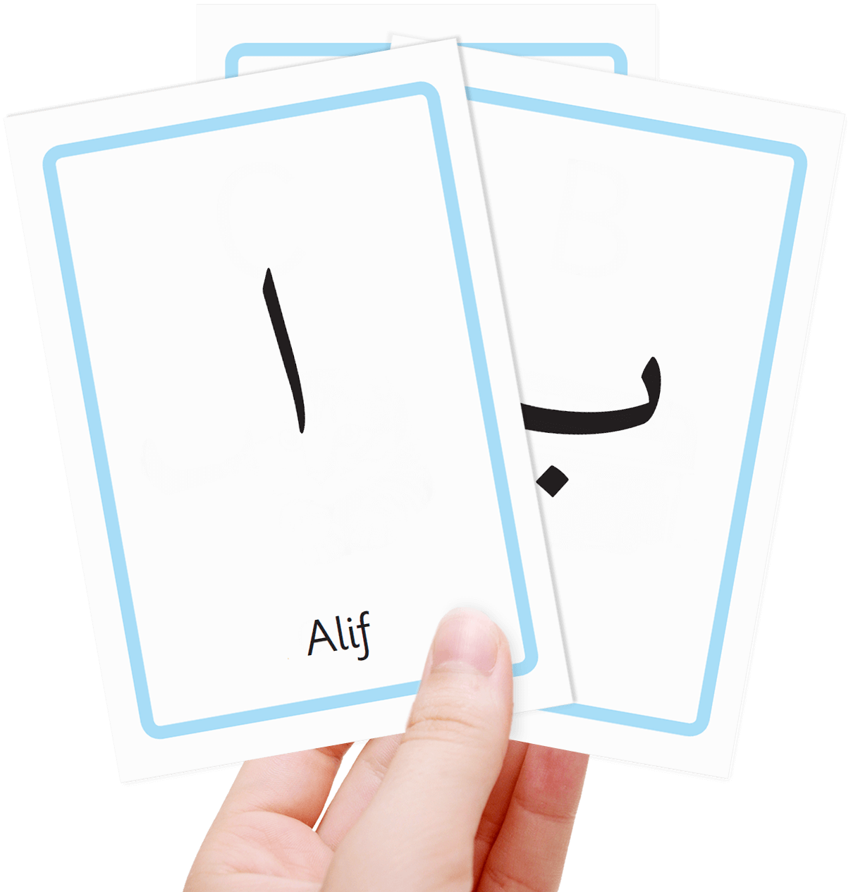 Free Arabic alphabet flash cards