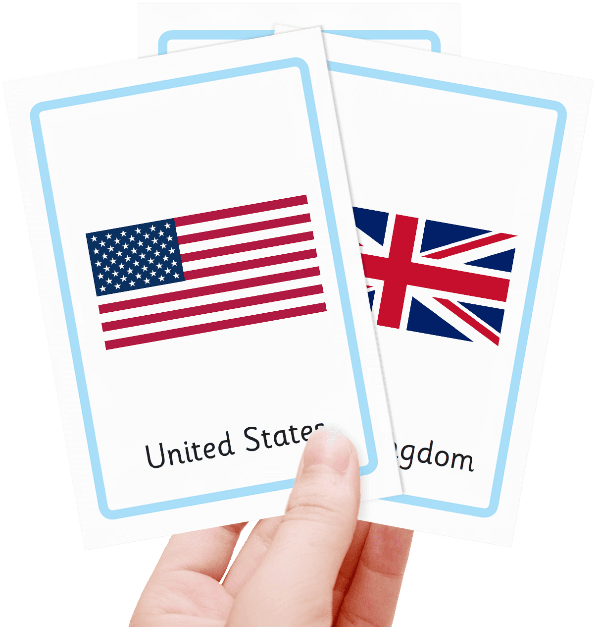 Free world Countries flash cards