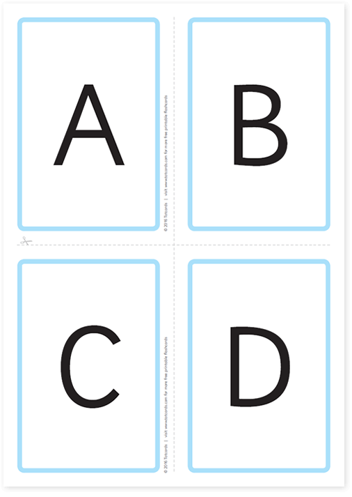Free Alphabet flashcards