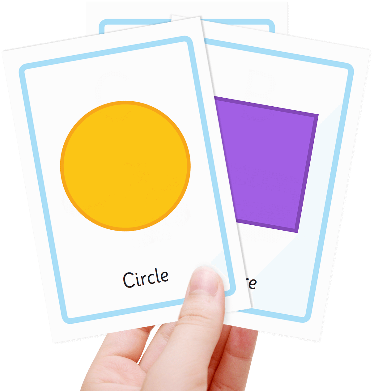 Free shape flash cards