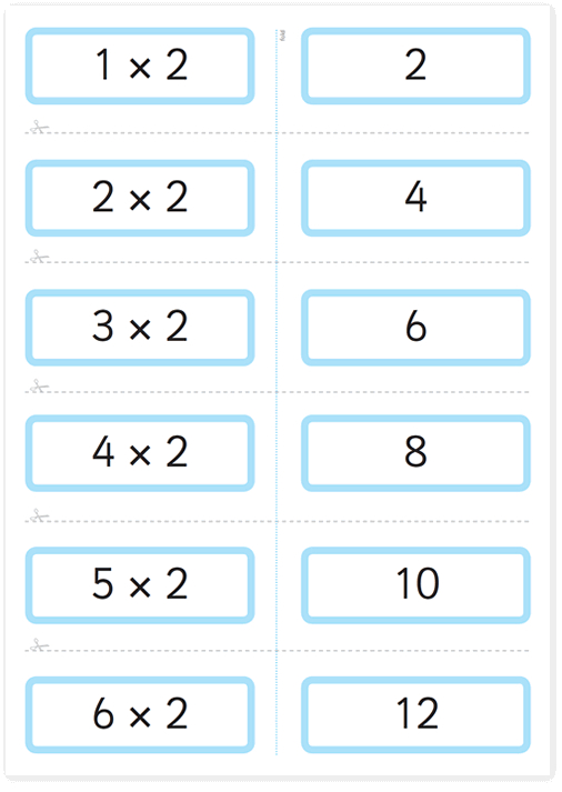 Free Times Table flashcards